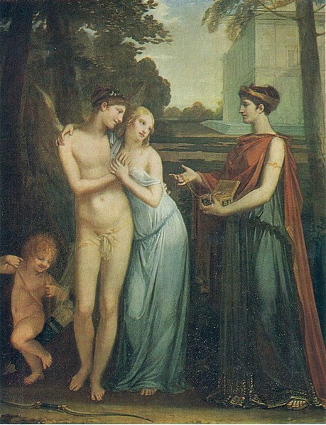 Constance Mayer: Constance Mayer and Pierre-Paul Prud’hon, Innocence Preferring Love to Fortune, 1804, The State Hermitage Museum, St. Petersburg, Russia.
