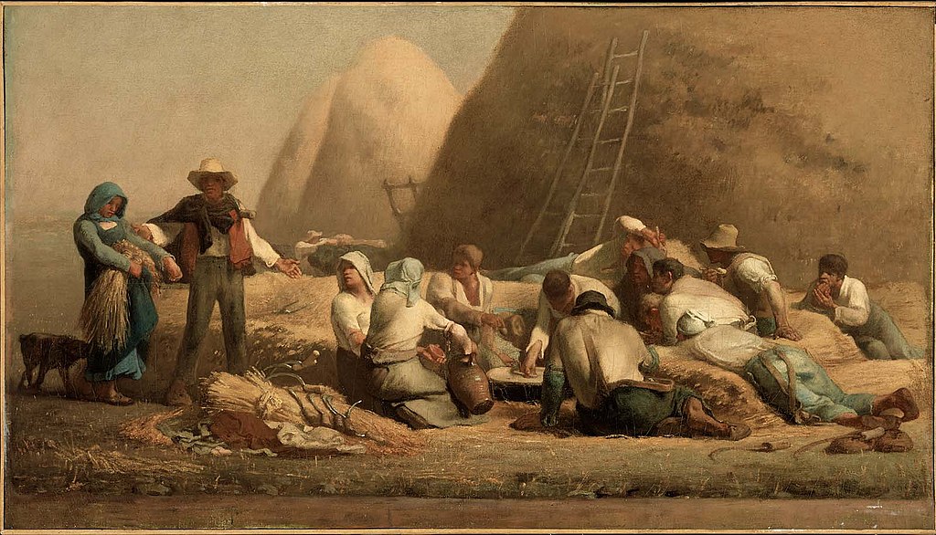 Jean Francois Millet: Jean Francois Millet, Harvesters Resting, 1851–53, Museum of Fine Arts, Boston, MA, USA.

