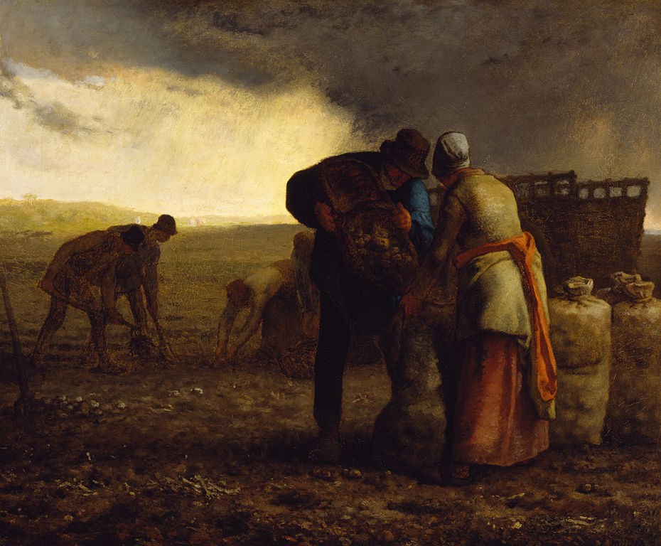 Jean Francois Millet: Jean Francois Millet, The Potato Harvest, 1855, Walters Art Museum, Baltimore, MD, USA.
