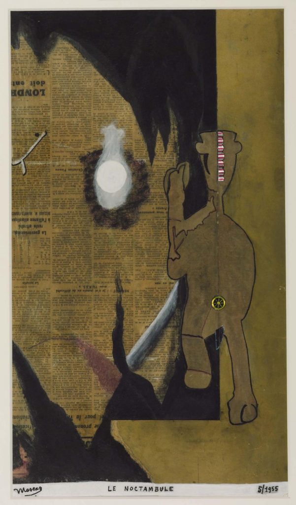 Surrealism 101: E.L.T. Mesens, Night Prowler, 1955, Tate Britain, UK.

