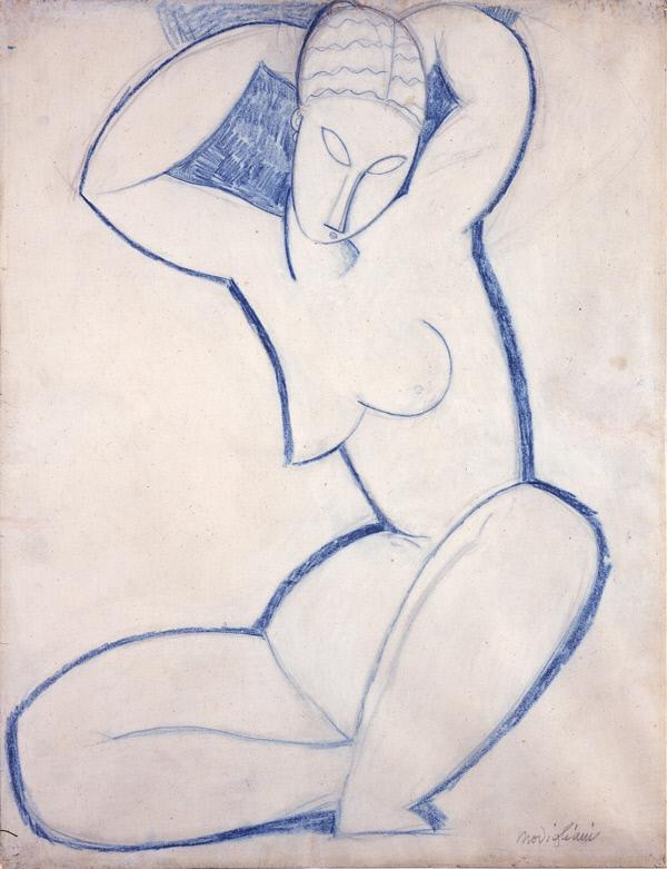Garman Ryan Collection: Amedeo Modigliani, Caryatid, 1913-1914, New Art Gallery Walsall, Walsall, UK.
