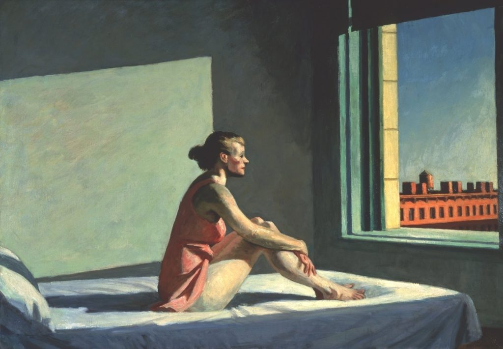 Andrew Wyeth: Edward Hopper, Morning Sun, 1952, Columbus Museum of Art, Columbus, OH, USA.
