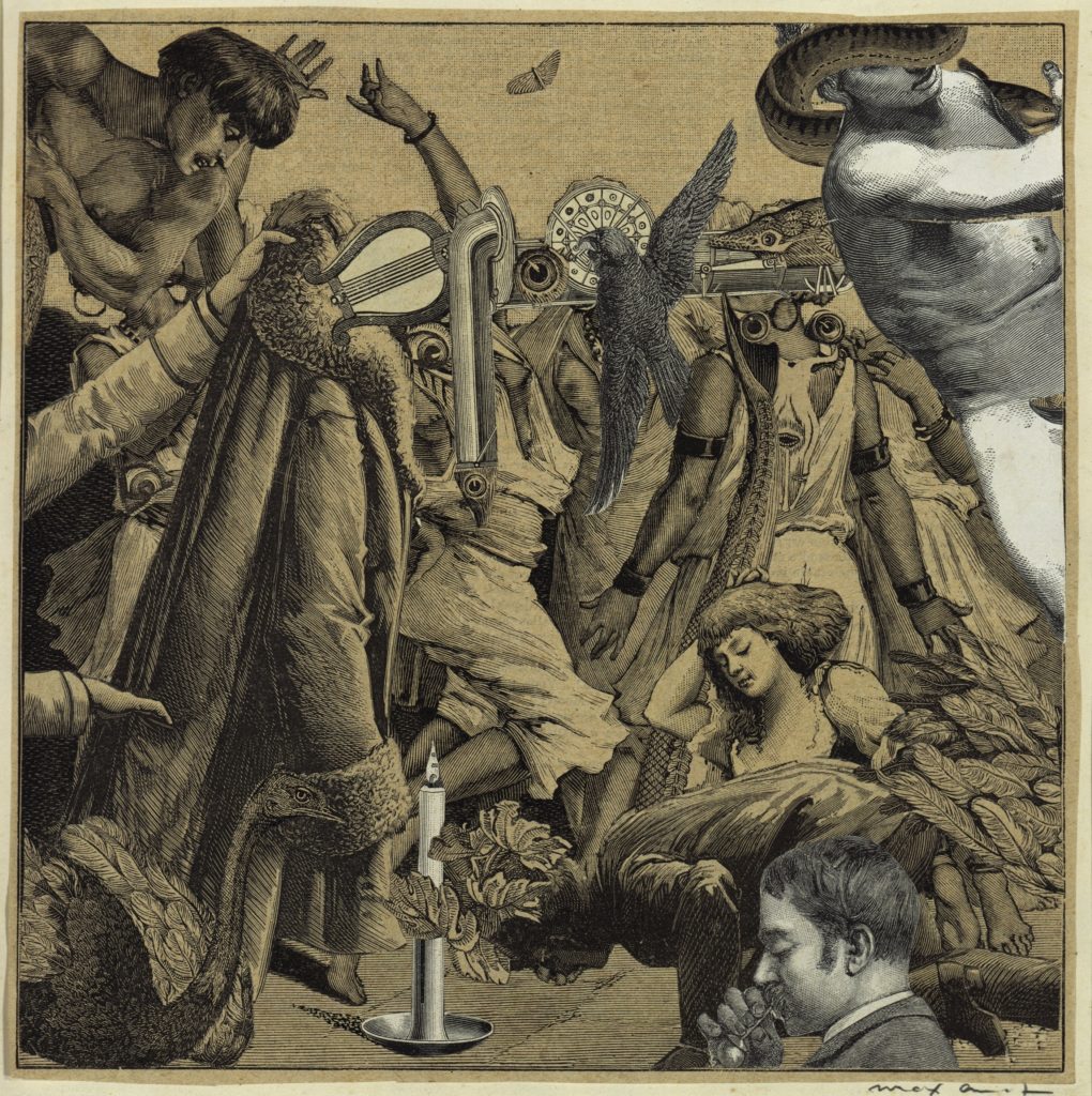 Surrealism 101: Max Ernst, Women reveling violently and waving in menacing air, 1929, Sammlung Scharf-Gerstenberg, Staatliche Museen zu Berlin, Berlin, Germany.

