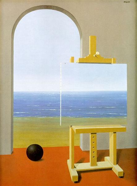 Surrealism 101: René Magritte, The Human Condition, 1936, private collection. Wikipedia.

