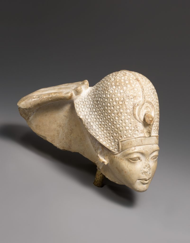 Tutankhamun: Indurated limestone head of Tutankhamun, ca. 1336–1327 B.C. The Metropolitan Museum of Art, New York, NY, USA.
