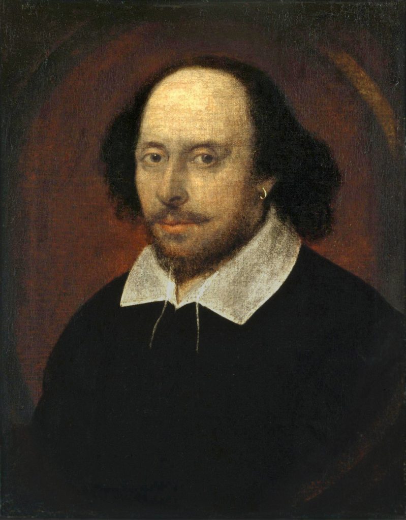 millais shakespeare: John Taylor (Attributed, Portrait of William Shakespeare, 1610, National Gallery of London, London, UK.
