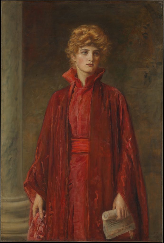 millais shakespeare: John Everett Millais, Portia, 1886, The Met, New York, NY, USA.
