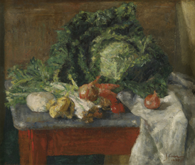 james ensor: James Ensor, The Cabbage, 1880, Royal Museums of Fine Arts, Brussels, Belgium.
