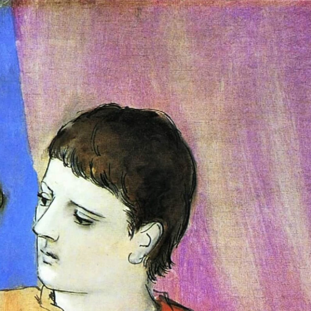 Picasso lovers: Pablo Picasso, Lovers, 1923, National Gallery of Art, Washington, DC, USA. © Sucesión Pablo Picasso, VEGAP, Madrid, 2023. Detail.

