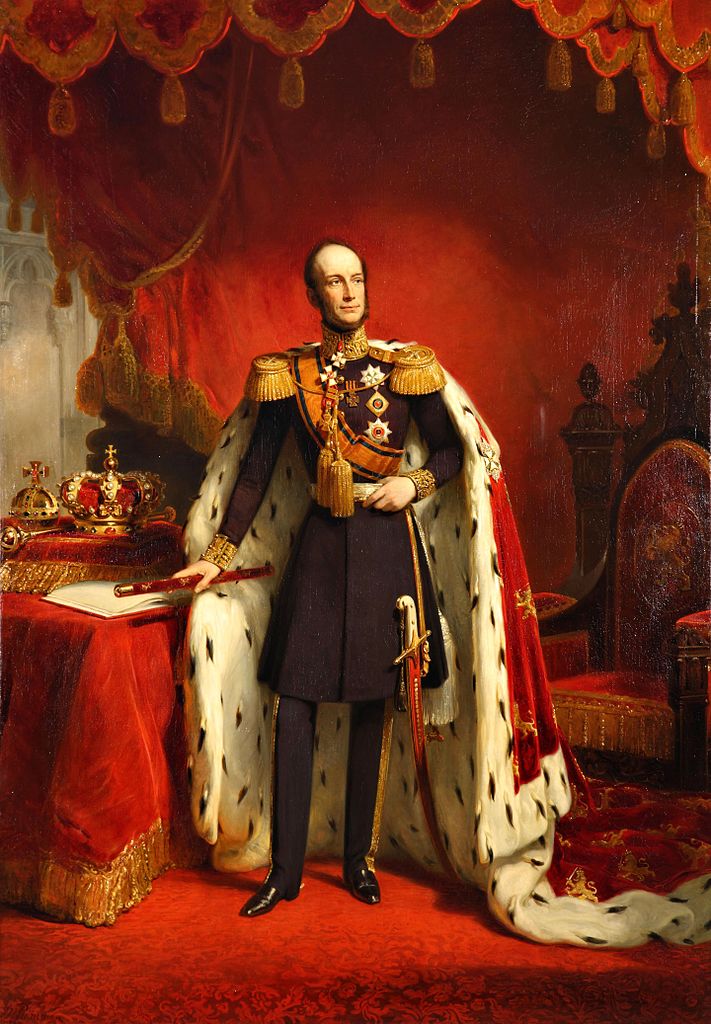 Willem II: Nicolaas Pieneman, Portrait of William II of Orange, King of the Netherlands, 1849, Hermitage Museum, Saint Petersburg, Russia.

