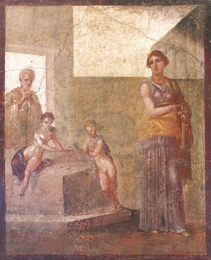 Medea: Medea, c. 62 – 79 CE, Naples National Archaeological Museum, Napoli, Italy, Photograph Olivierw via Wikimedia Commons (public domain).
