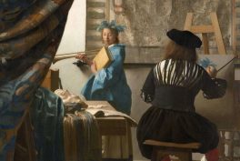 Johannes Vermeer, Art of Painting, ca 1666-68, Kunsthistorisches Museum, Vienna, Austria. Detail.