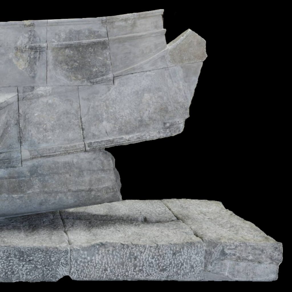 Nike of Samothrace: Nike of Samothrace, ca. 200-175 BCE, Parian and Lartian marble, Paleopoli, Samothrace, Greece, Louvre, Paris, France. Detail.  
