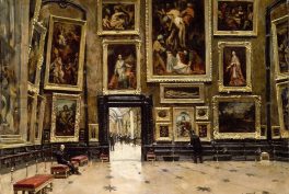 Alexandre_Brun_-_View_of_the_Salon_Carré_at_the_Louvre