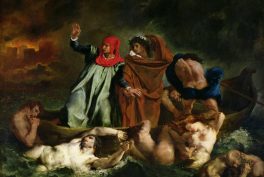 Eugène Delacroix, The Barque of Dante, 1822, The Louvre, Paris, France