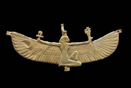 Pectoral with Isis, ca. 538 to 519 BCE, Museum of Fine Arts, Boston, MA, USA. Nubian gold