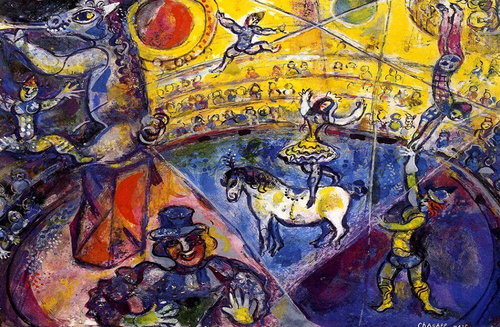 Marc Chagall: Marc Chagall, The Circus Horse, 1964, private collection. Marc Chagall.
