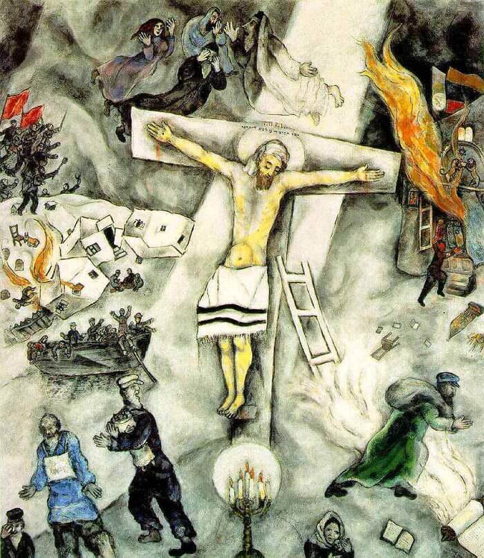 Marc Chagall: Marc Chagall, White Crucifixion, 1938, Art Institute of Chicago, Chicago, IL, USA.

