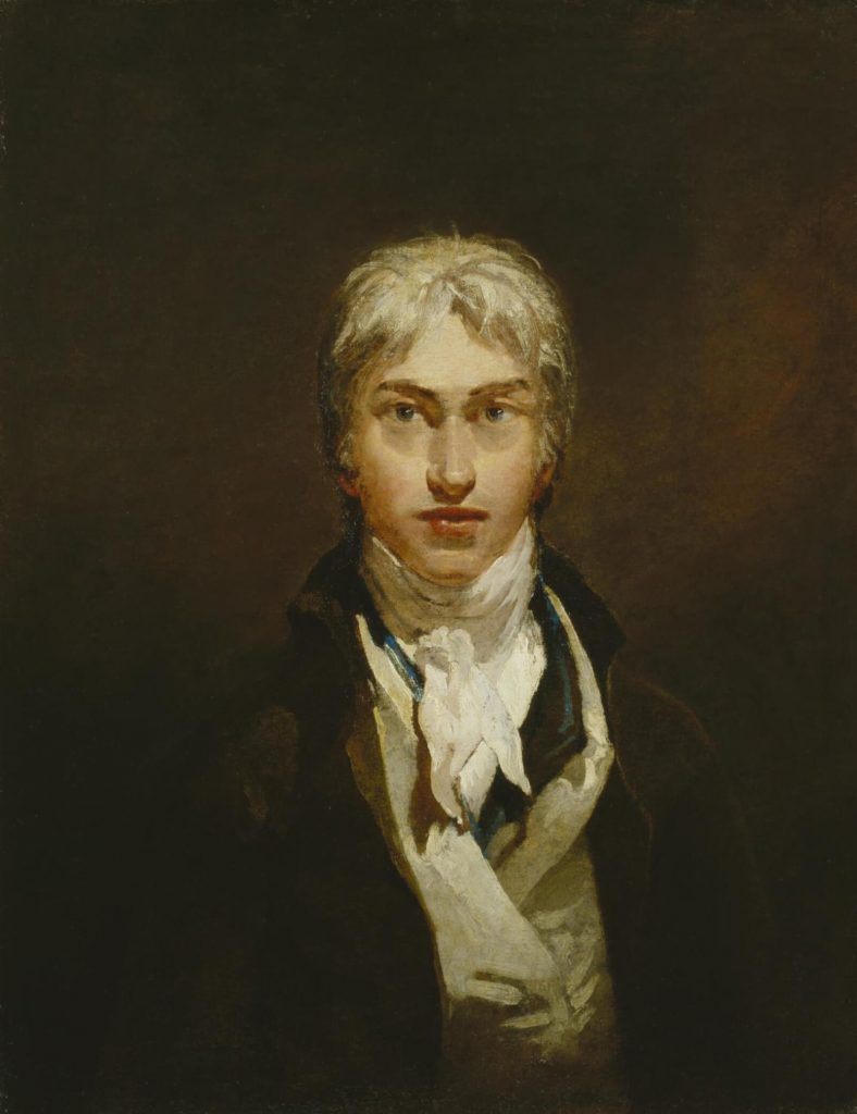 Rain Steam and Speed: JMW Turner, Self Portrait, ca 1799, Tate Britain, London, UK.

