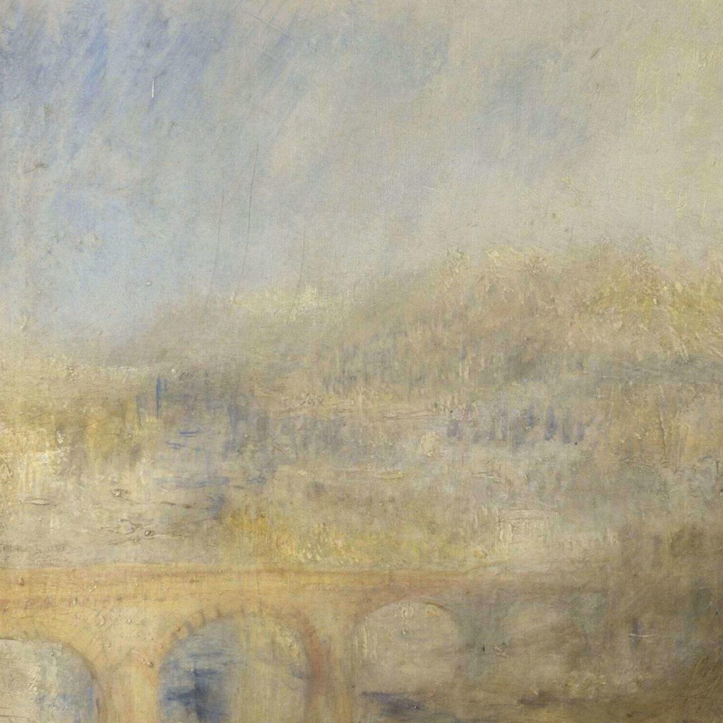 Rain Steam and Speed: JMW Turner, Rain, Steam and Speed, 1844, National Gallery, London, UK. Detail.
