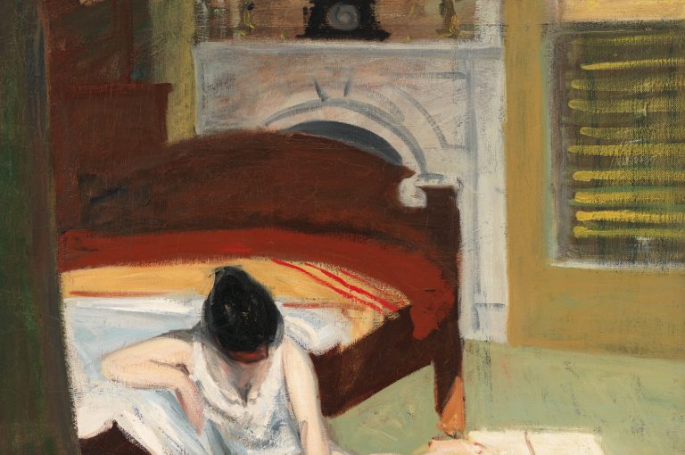 edward hopper women: Edward Hopper, Summer Interior, 1909, Whitney Museum, New York City, NY, USA. Detail.
