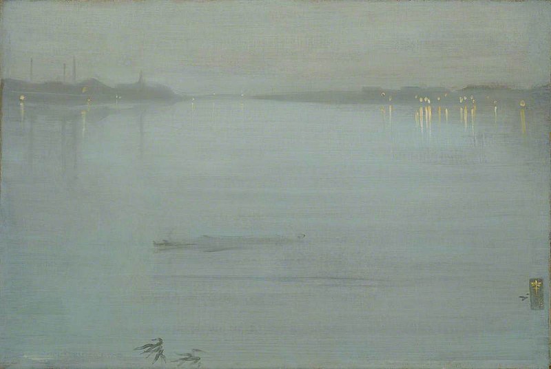 Whistler's Mother: James McNeill Whistler, Nocturne: Blue and Silver – Cremorne Lights, 1872, Tate Gallery, London, UK.
