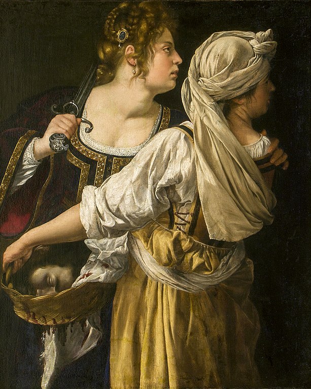 disobedient Elizabeth Fremantle: Artemisia Gentileschi, Judith and Her Maidservant, 1618-1619, Palazzo Pitti, Florence, Italy.

