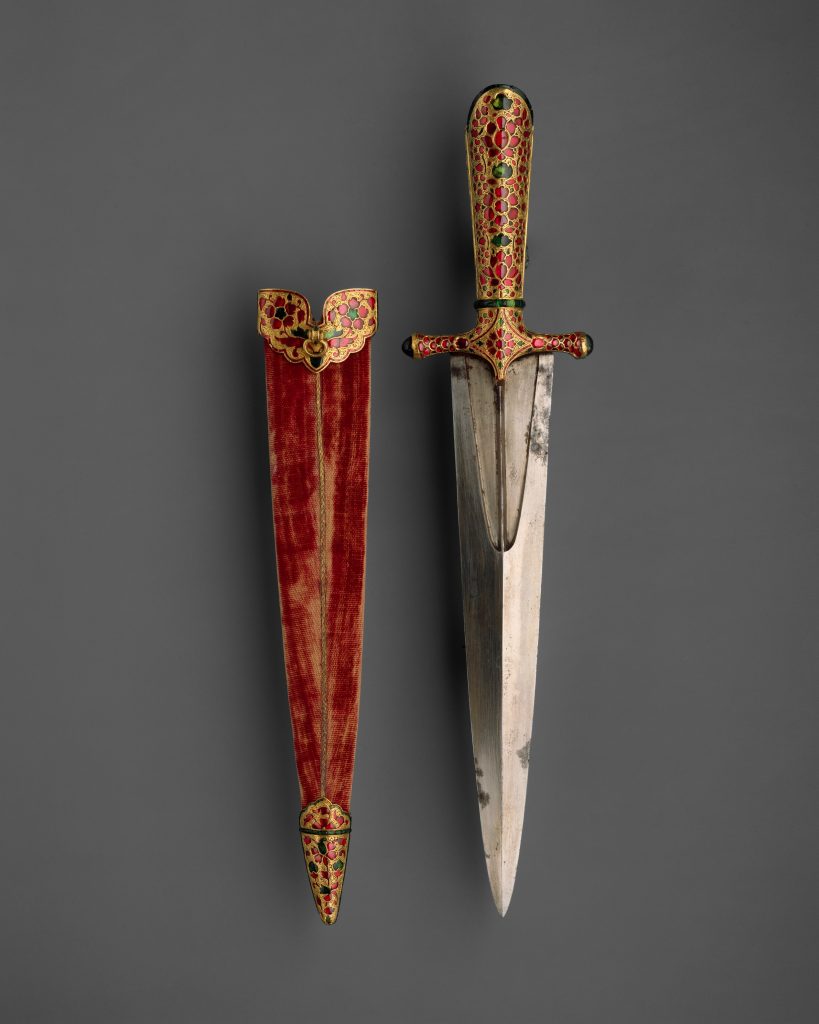 mughal Daggers: Dagger with Scabbard, ca. 1605 to 1627, The Metropolitan Museum of Art, New York, NY, USA.
