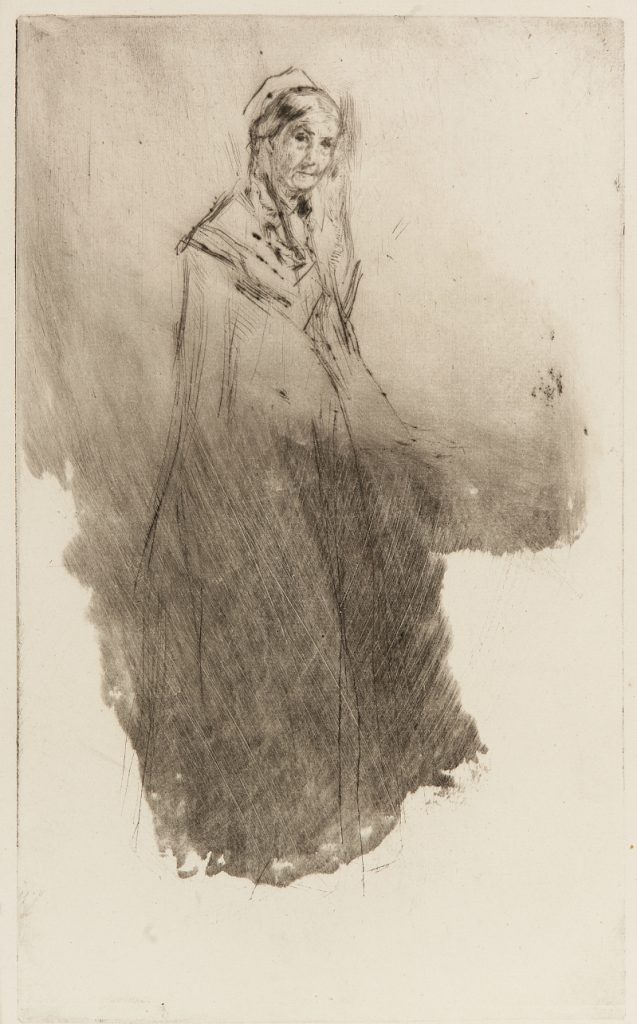 Whistler's Mother: James McNeill Whistler, Whistler’s Mother (drypoint), Smithsonian Institution, Washington, DC, USA.
