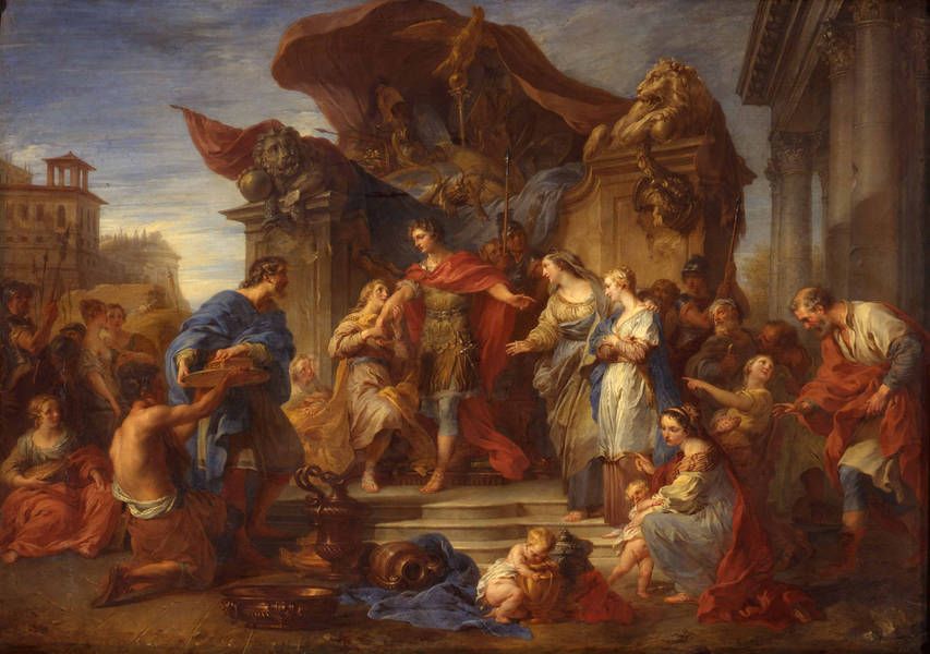 Rococo fans: François Lemoyne, The Continence of Scipio, 1726, Museum of Fine Arts of Nancy, Nancy, France.
