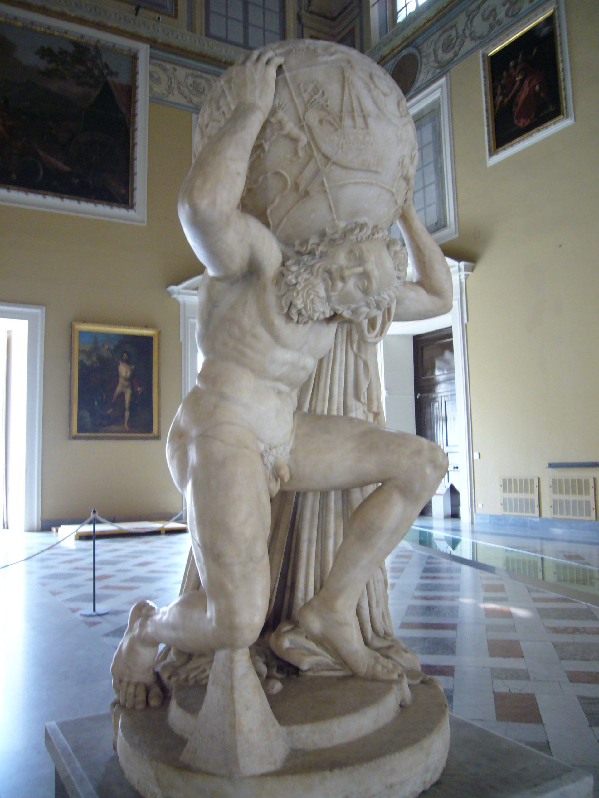 Farnese Atlas, sculpted ca. 150 CE