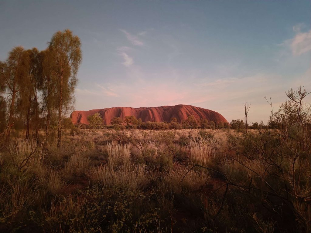 Indigenous Australian: Uluru, or Ayers Rock, CA, Australia. Photographed by the author.
