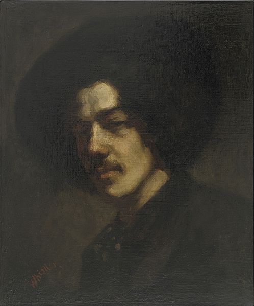 Whistler's Mother: James McNeill Whistler, Self Portrait with Hat, 1858, Freer Gallery of Art, Washington, DC, USA.
