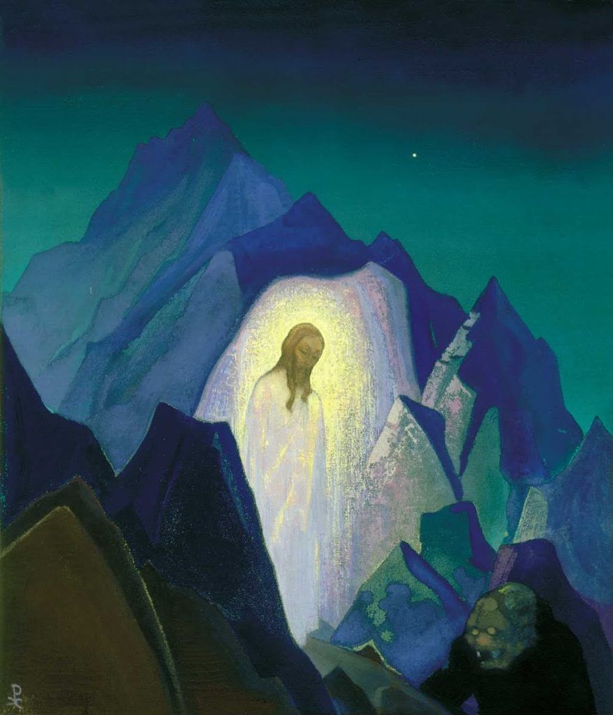Nicholas Roerich: Nicholas Roerich, Christ in the Desert, ca. 1933, International Center of the Roerichs, Moscow, Russia.
