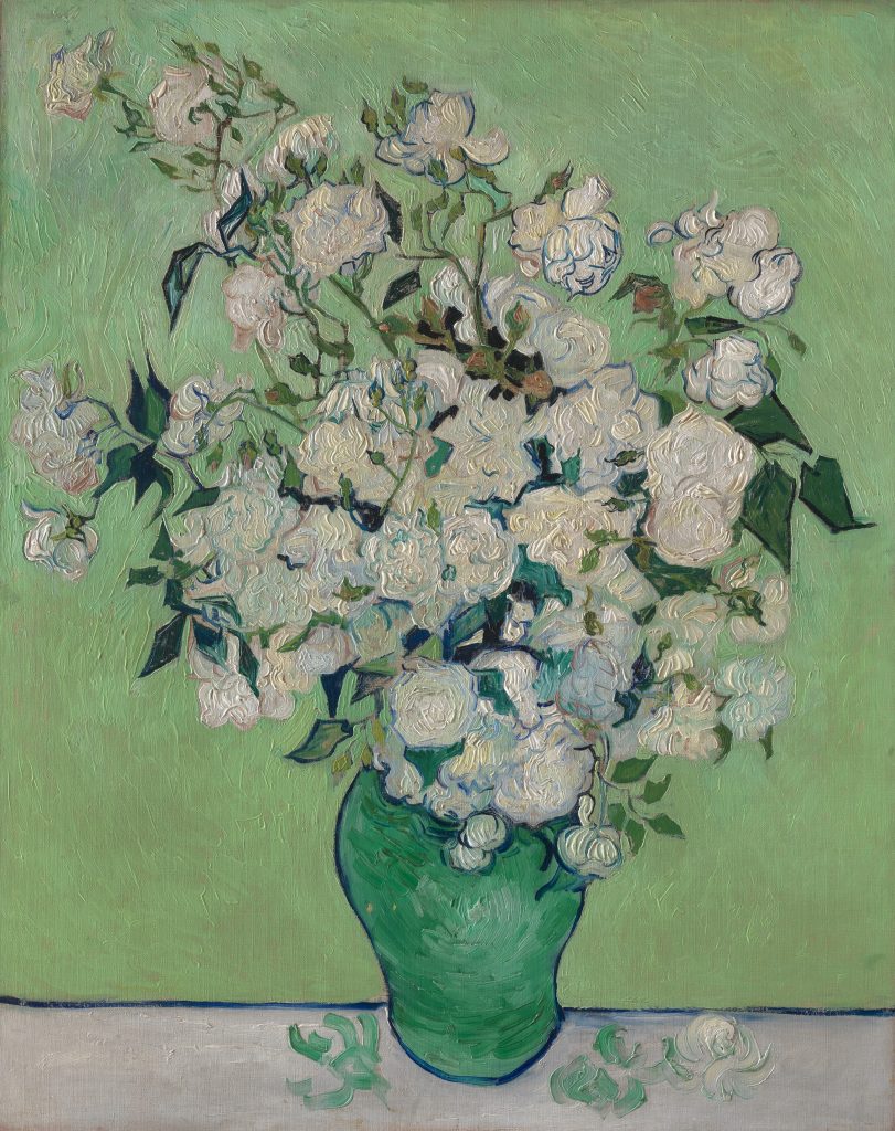 Van Gogh flowers: Vincent van Gogh, Roses, 1890, The Metropolitan Museum of Art, New York, NY, USA
