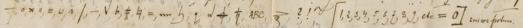 Čiurlionis ciphers: Excerpt from Mikalojus Konstantinas Čiurlionis letter to Povilas Čiurlionis, 1905, M. K. Čiurlionis National Art Museum, Kaunas, Lithuania.
