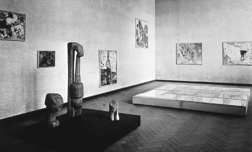 CoBrA: View of CoBrA exhibition at Stedelijk Museum, 1949, Researchgate.
