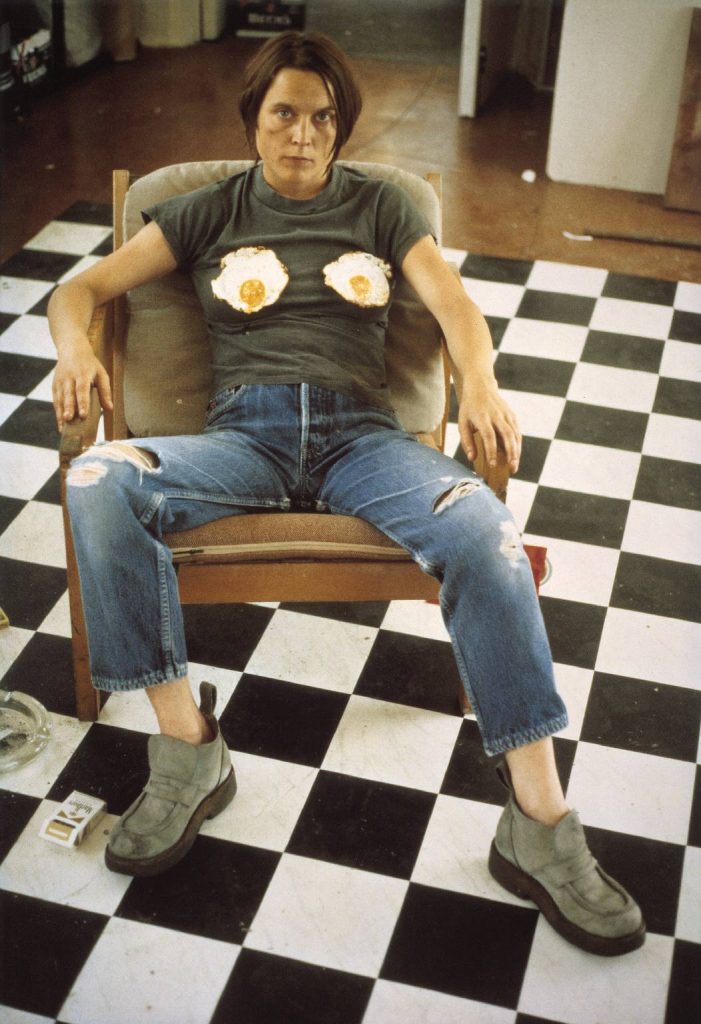 Sarah Lucas: Sarah Lucas, Self Portrait with Fried Eggs, 1996. © Sarah Lucas, Courtesy Tate Modern, London, UK.
