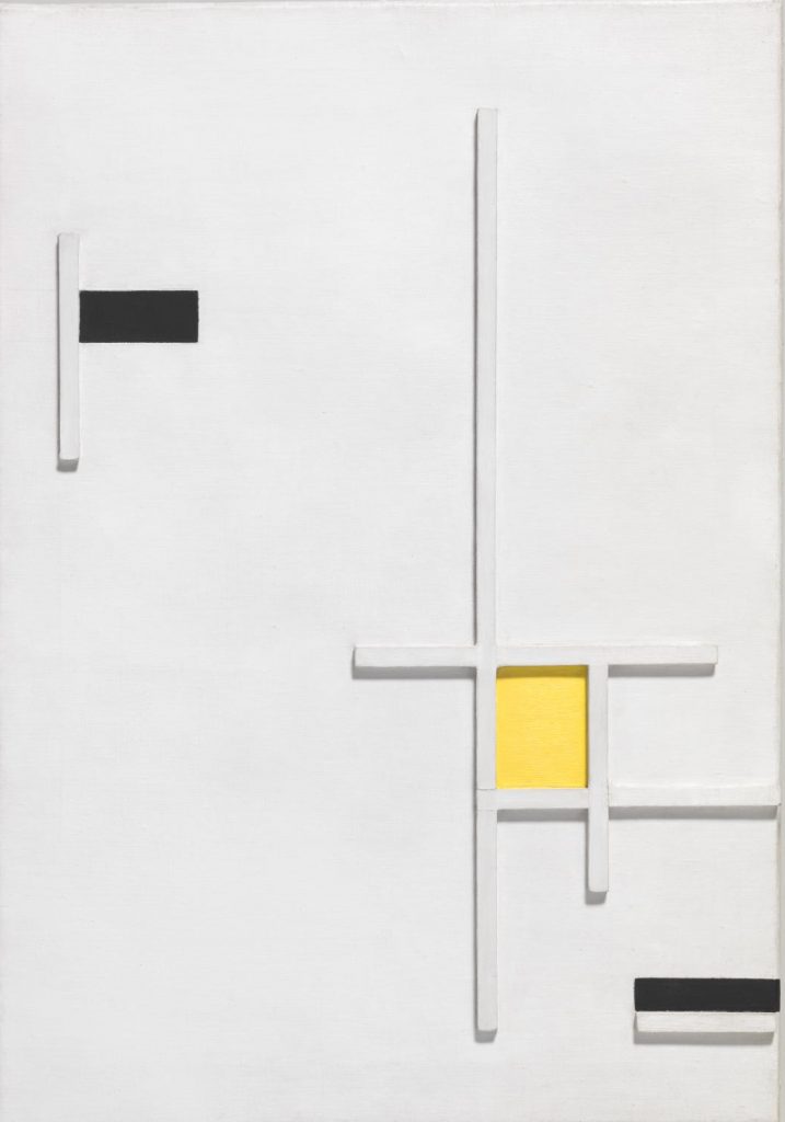 Marlow Moss: Marlow Moss, Composition in Yellow, Black and White, 1949, Penlee House Gallery & Museum, Penzance, England, UK. Tate.
