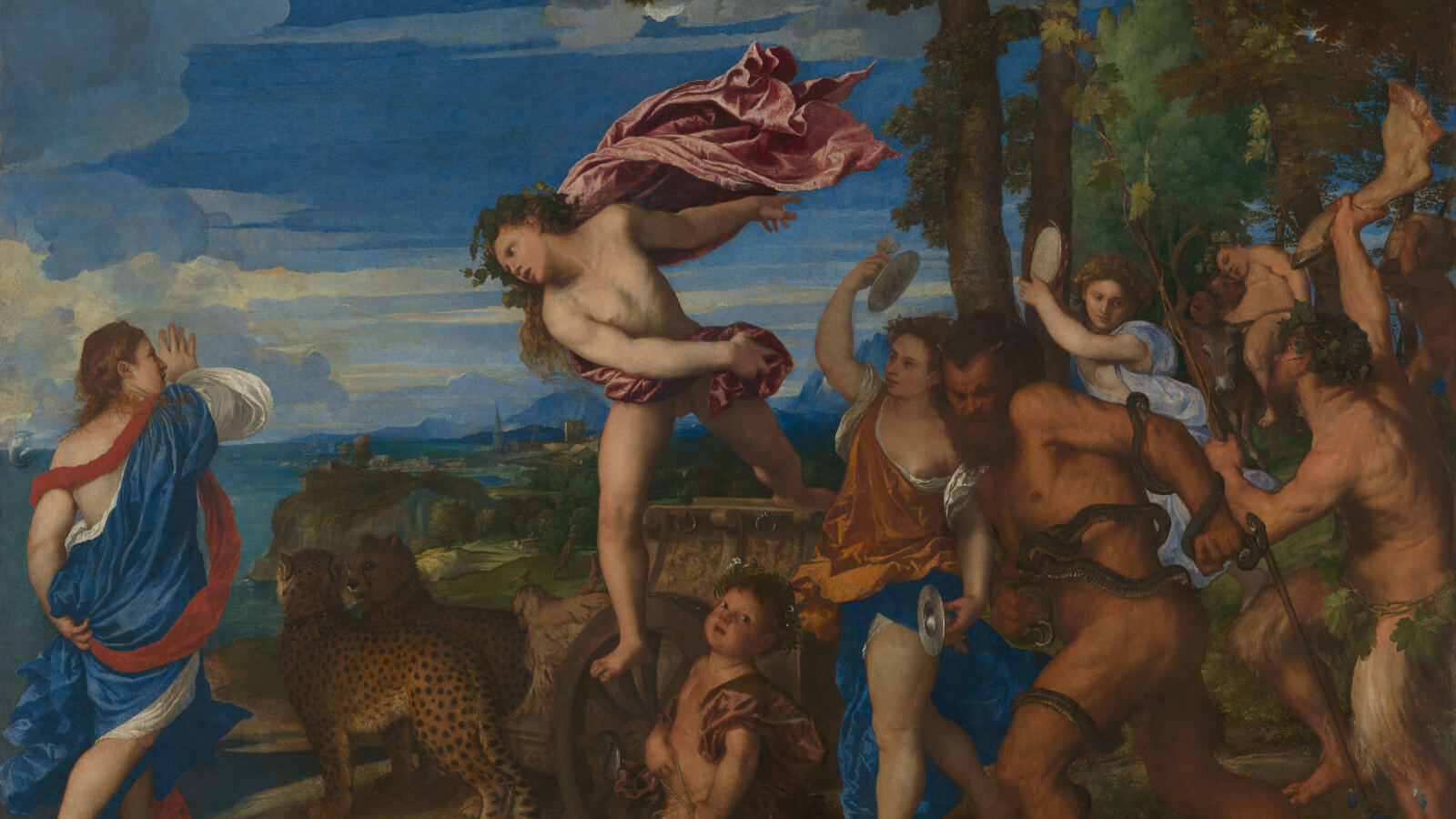 Titian, Bacchus and Ariadne, 1520-23, National Gallery, London, UK. Detail.