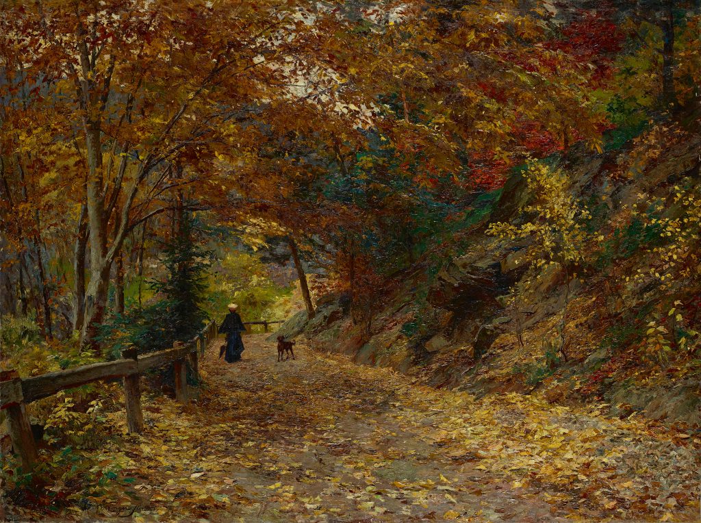 Olga Wisinger-Florian: Olga Wisinger-Florian, Falling Leaves, 1899, Belvedere, Vienna, Austria.
