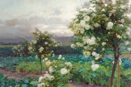 OLGA WISINGER-FLORIAN, Summer‘s Evening (Roses in Full Splendor), 1896 © Leopold Private Collection Photo: Leopold Museum, Vienna/Manfred Thumberger