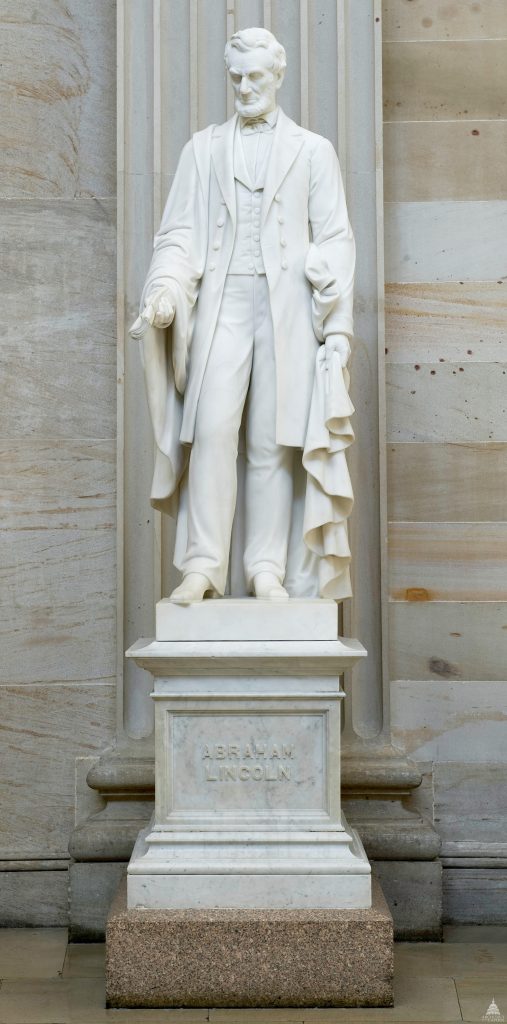 Vinnie Ream: Vinnie Ream, Abraham Lincoln, 1871, Washington, DC, USA. Architect of the Capitol.
