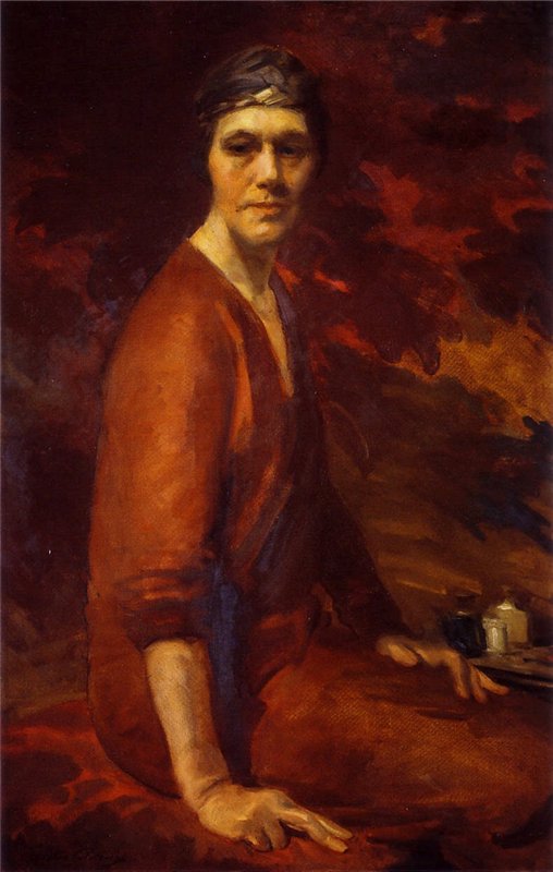 Cecilia Beaux: Cecilia Beaux, Self-Portrait, 1925, Uffizi Gallery, Florence, Italy.
