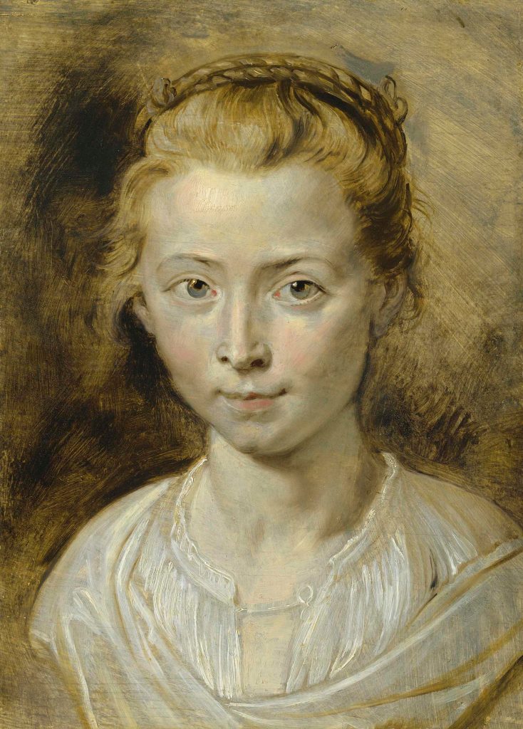 Rubens and women: Peter Paul Rubens, Portrait of Clara Serena Rubens, The Artist’s Daughter, c. 1618, private collection.
