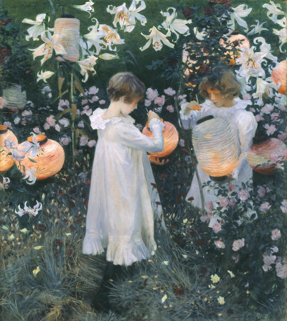 John Singer Sargent: John Singer Sargent, Carnation, Lily, Lily, Rose, 1885-6, Tate Britain, London. Museum’s website.
