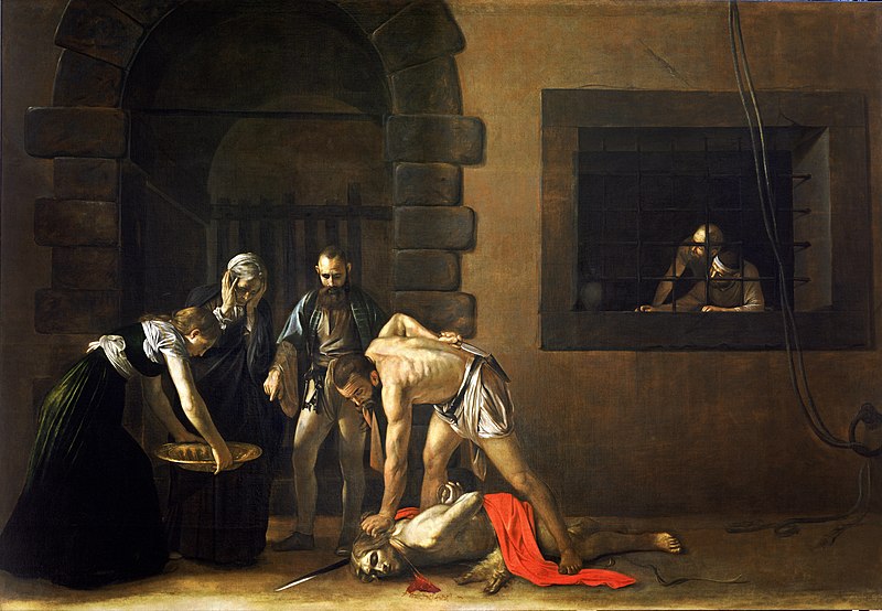 caravaggio saint ursula: Caravaggio, The Beheading of St John, 1608, St John’s Co-Cathedral, Valetta, Malta.

