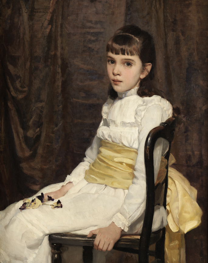 Cecilia Beaux: Cecilia Beaux, A Little Girl, 1887, Pennsylvania Academy of the Fine Arts, Philadelphia, PA, USA. Museum’s website.
