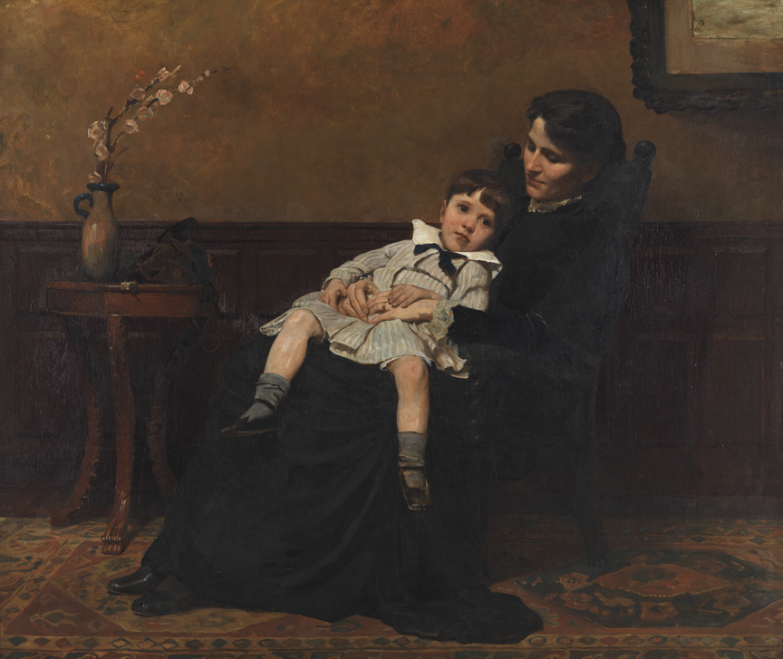 Cecilia Beaux: Cecilia Beaux, The Last Days of Infancy, 1883-1885, Pennsylvania Academy of the Fine Arts, Philadelphia, PA, USA. Museum’s website.
