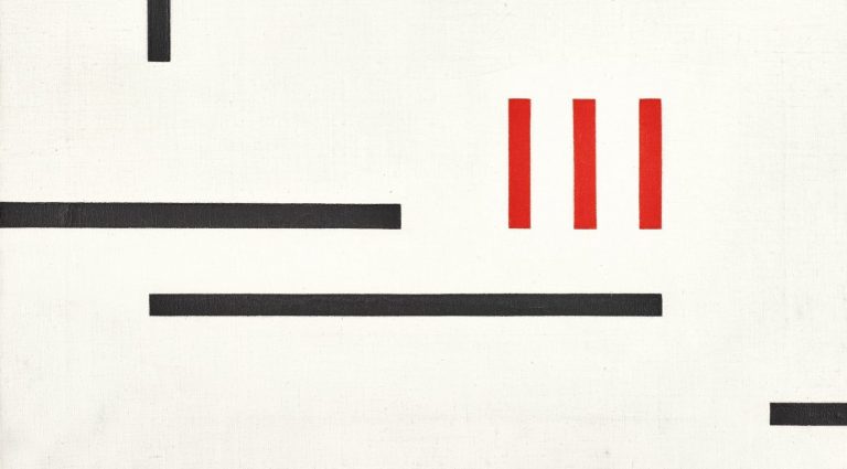 Marlow Moss: Marlow Moss, White, Black and Red, 1950, private collection. Sotheby’s.
